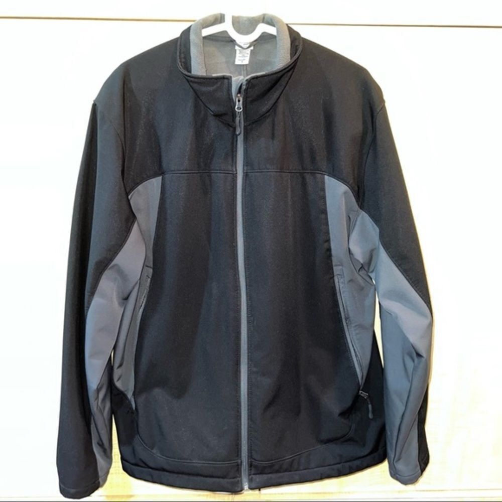 C9 by Champion Black & Gray Colorblock Fleece Jacket - Men's XL